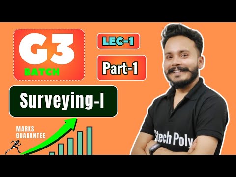 Surveying-1 | Marathon (part-1) | Bteup Exam 2024 | Polytechnic Civil Engg.