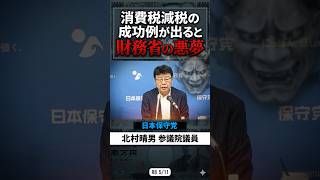 消費税減税の成功例が出ると財務省の悪夢 日本保守党 北村晴男