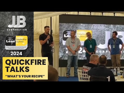 2-Second Lean Summit 2024 - Quick Fire Talks - "What's your Recipe?"
