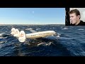 WATER CRASH LANDING! Realistic Super Constellation
