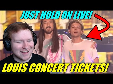 Louis Tomlinson & Steve Aoki Perform Just Hold on! REACTION! (LOUIS CONCERT TICKET GIVEAWAY)