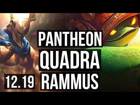 PANTH vs RAMMUS (TOP) | 3.3M mastery, Quadra, 22/2/5, Legendary | EUW Grandmaster | 12.19