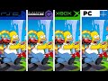 Simpsons Hit Run PS2 Xbox GameCube PC Retro Graphics Comparison