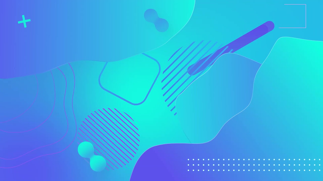 Blue Shades Abstract Shapes Geometric Background || Free footage