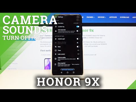 How to Deactivate Camera Sounds in Honor 9x - Camera Sounds Effect