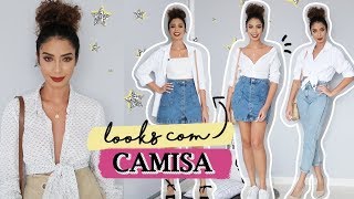 5 LOOKS ESTILOSOS COM CAMISA | LOOK CASUAL, TRABALHO E DIA A DIA