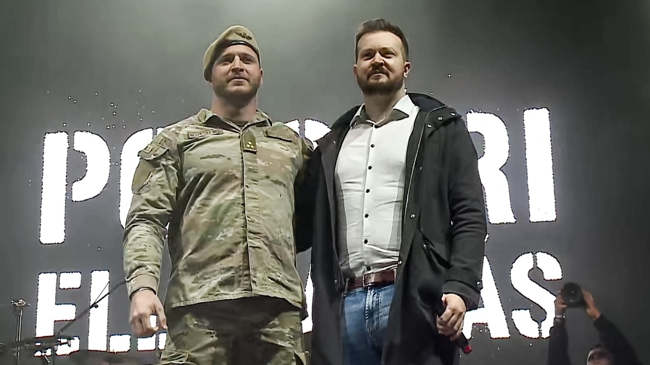 Pálinkás Szilveszter és Szabó Bence a Rendszerbontó Nagykoncerten