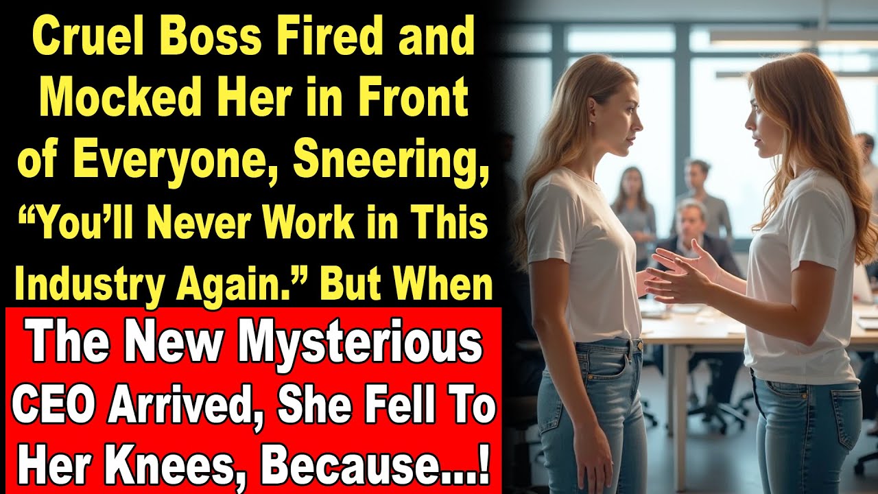 Her Boss Fired Her and Said You’ll Never Work Here, But When The Mysterious New CEO Arrived...