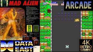 Mad Alien Arcade ( Data East 1980 ) 4k Gameplay