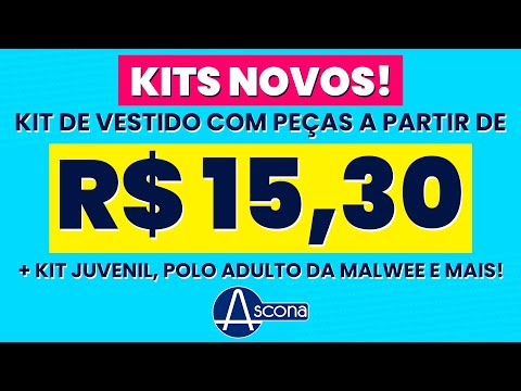 CHEGOU KIT JUVENIL! 2 OPÇÕES PARA MENINAS + POLO ADULTO MALWEE NO KIT + VESTIDOS POR R$15,30!