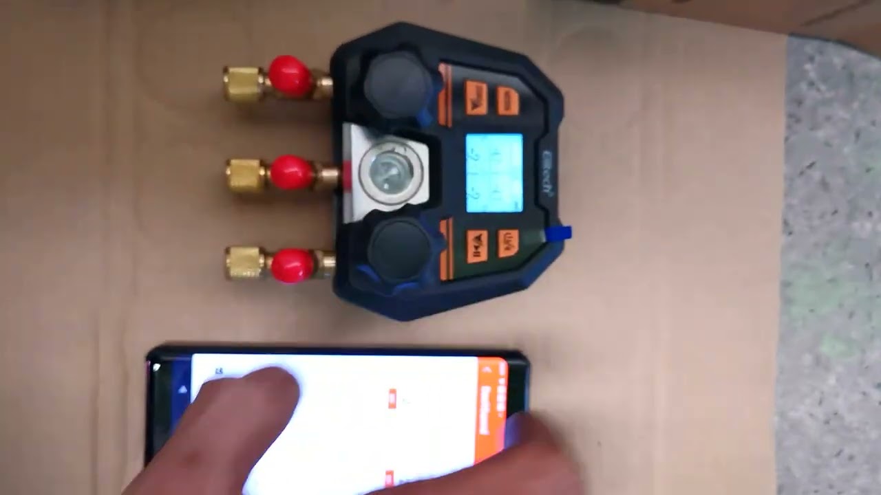 Đồng hồ sạc gas Elitech Ms-100Có phần mềm theo dõi và điều khiển qua điện thoại Lh 0938279382