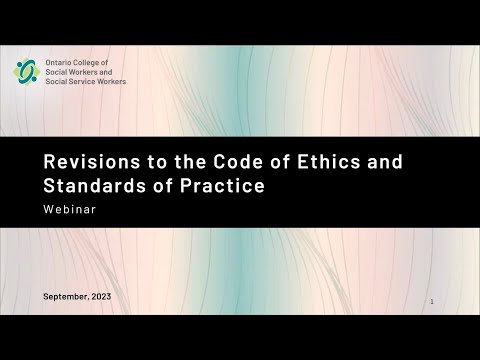 Revisions to the Code of Ethics and Standards of Practice - Webinar