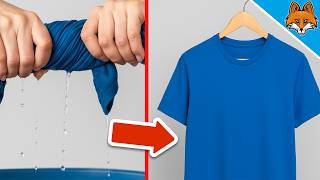How to Dry a Shirt in 10 Minutes💥(Secret 2 Step Trick)🤯