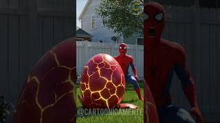 HOMEM-ARANHA encontrou um OVO MISTERIOSO!!! 🥚🤔 #spiderman #shorts #ia #deadpool #venom