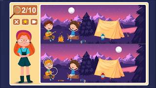 Viki Spotter: Camping, Level 11 Walkthrough, 1080p/60FPS.