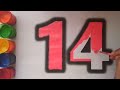 learn colors watercolor Numbers 11-20  Drawing and Coloring | How to Draw Numbers for Kids