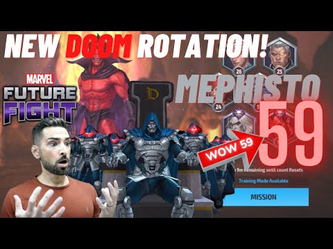 EPIC CLEAR...MEPHISTO STAGE 59!!! DOOM RECORD TIME!! NEW ROTATION!! MARVEL FUTURE FIGHT