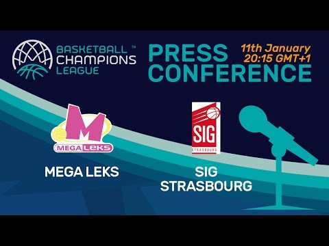 Mega Leks v SIG Strasbourg - Press Conference - Basketball Champions League