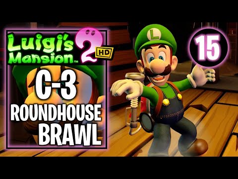Luigi's Mansion 2 HD - C-3 Roundhouse Brawl - Gameplay Walkthrough Part 15