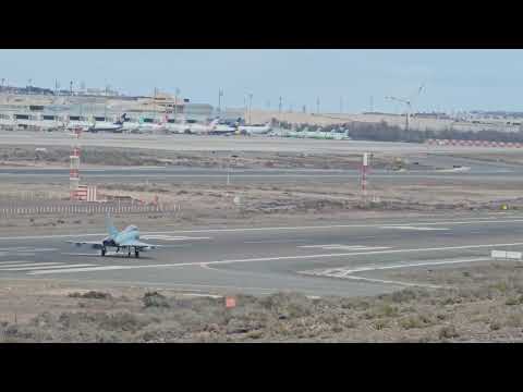 “German Eurofighter Takeoff – Ocean Sky 2025 | Gando Air Base, Canary Islands”