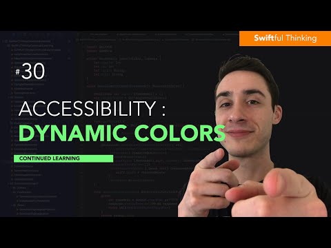 Accessibility in Swift: Dynamic Colors | Continued Learning #30 thumbnail