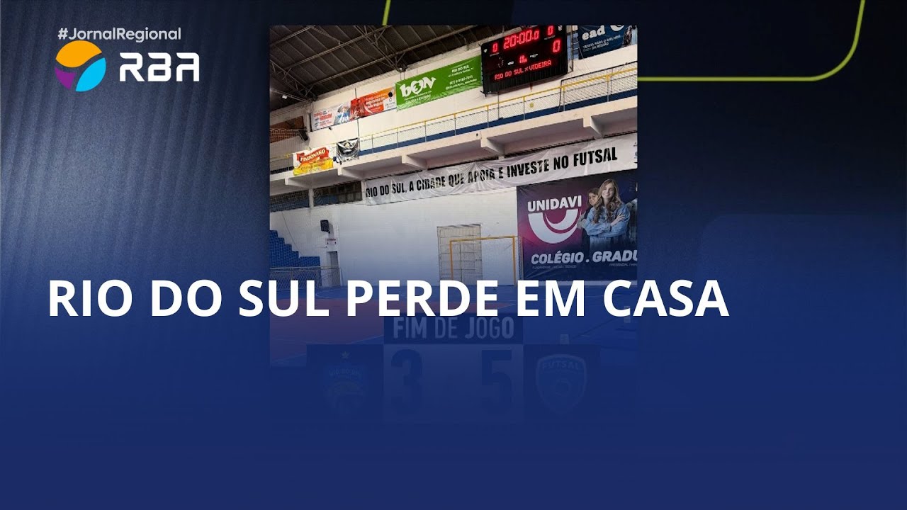 Rio do Sul perde em casa para Videira e cai para terceiro na Série Prata