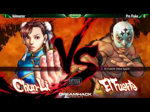 SFIV - Valmaster [Chunli] x Pro Fluke [El Fuerte] - Dreamhack 2015