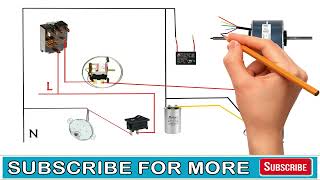 Window AC PSC Wiring Diagram Capacitor selector switch Blower Motor complete wiring diagram
