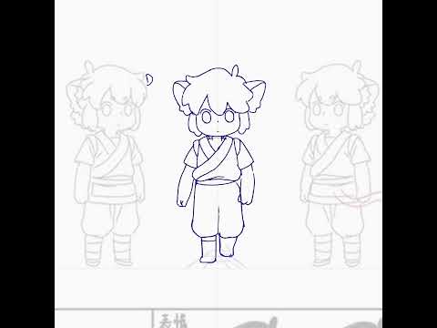 Front Walk Cycle-Animation Exercise #walkanimation #animation #walkcycle