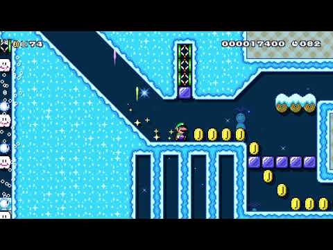 ⬤⁀◆スノーlong speed run◆100s◆⁀⬤ by ym_てれれ(^^) 🍄 Super Mario Maker 2 ✹Switch✹ #avo