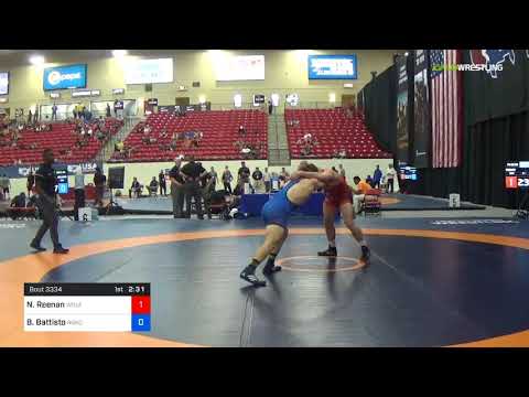 2018 Marine Corps US Open/Senior Men's Freestyle 86 Con 8 #2 - Nick Reenan (Wolf) Vs. Bryan Battis