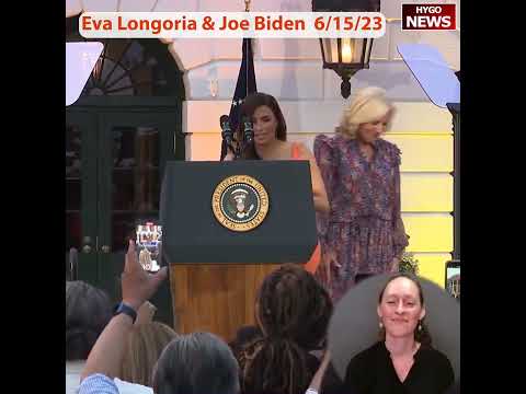 Biden At Eva Longoria White House Film Screening — "She Was 17, I Was 40"