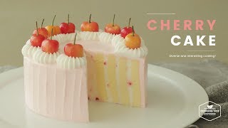 체리 롤 생크림 케이크 만들기💕 : Cherry vertical layer cake Recipe - Cooking tree 쿠킹트리*Cooking ASMR