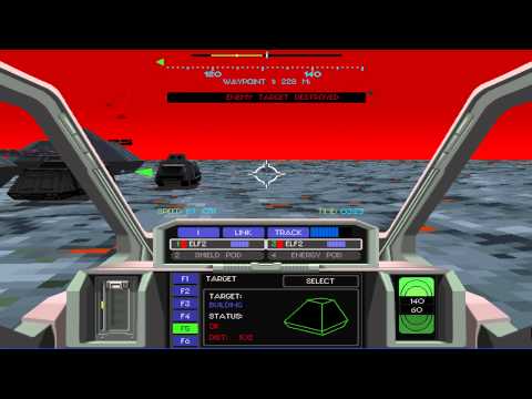 EarthSiege 2 - 1 Maverick destroys Cybrid Command Elements (Elite)