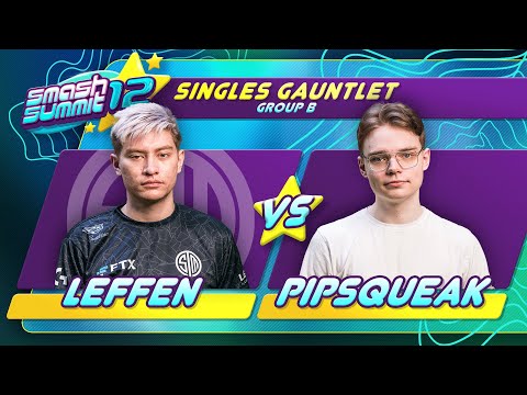 Leffen vs Pipsqueak - Singles Gauntlet: Bracket 2 Round 2 - Smash Summit 12 | Fox vs Fox