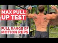 TESTING MY MAX PULL UPS | FULL RANGE OF MOTION REPS ONLY | SIX WEEKS TO INCREASE MY MAX REPS