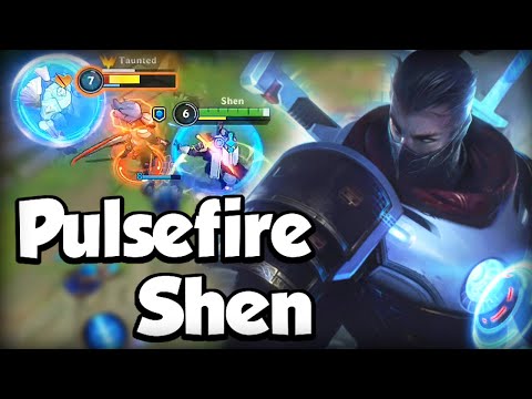 PULSEFIRE SHEN GAMEPLAY - BUILD & RUNES - WILD RIFT