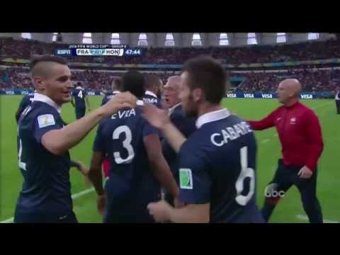 FRANCE VS HONDURAS 2014 World Cup Karim Benzema GOAL