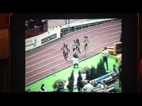 1997 World indoor championships Paris France Joetta Clark 800 m finals bronze medal.