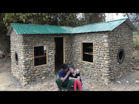 120 Days To Building A Solid Stone House To Withstand Storms /from Start To Finish
