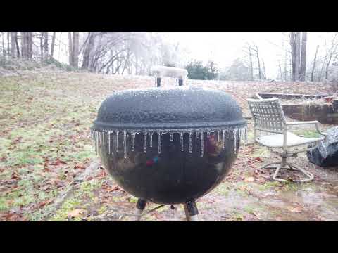 02-18-2021 Stokesdale, NC - Trees Coated in Icy Glaze