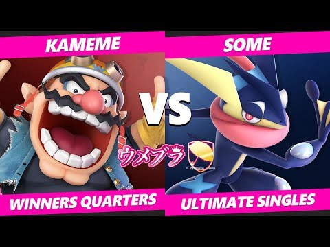 Umebura SP6 SSBU - Kameme (Wario) Vs. Some (Greninja) Smash Ultimate Tournament Winners Quarters