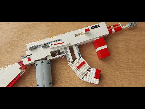 ЛЕГО стреляющий АК-47, 74, 112, 117 + инструкция / LEGO shooting AK-47, 74, 112, 117.