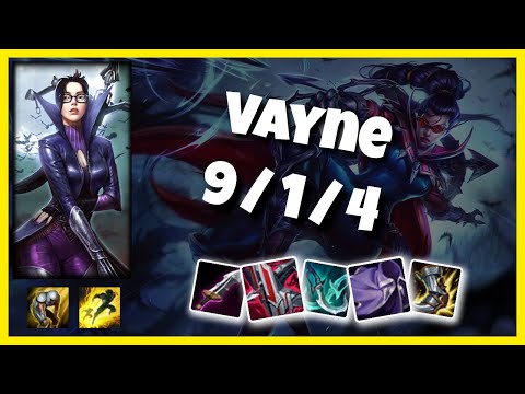 Vayne 11.2 Gameplay Challenger Replay Bot Lane - S11 (9/1/4) - BR