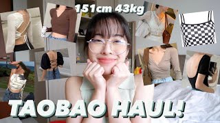 Taobao Clothes Haul (Part 1) | Cropped tops for Petite size | Dionne. T