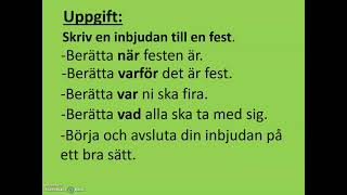 sfigunilla Skriva en inbjudan till en fest