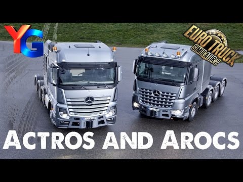 ETS2 Mods: Mercedes ACTROS SLT and AROCS SLT "Big Stars"