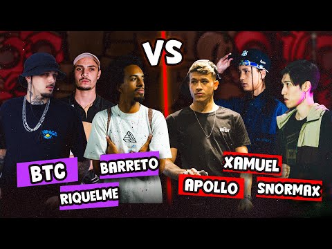 (BEST OF THE NIGHT!!!) APOLLO, XAMUEL and SNORMAX vs. BARRETO, BTC and RIQUELME | SEMIFINAL | CLA...