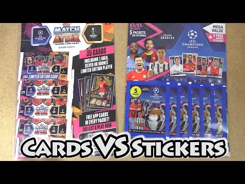 Match Attax 20/21 Multipacks VS Topps Champions League Sticker Multipack Opening | Cards VS Stickers