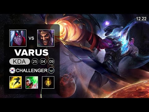 Varus vs Draven ADC - KR Challenger - Patch 12.22 Season 12